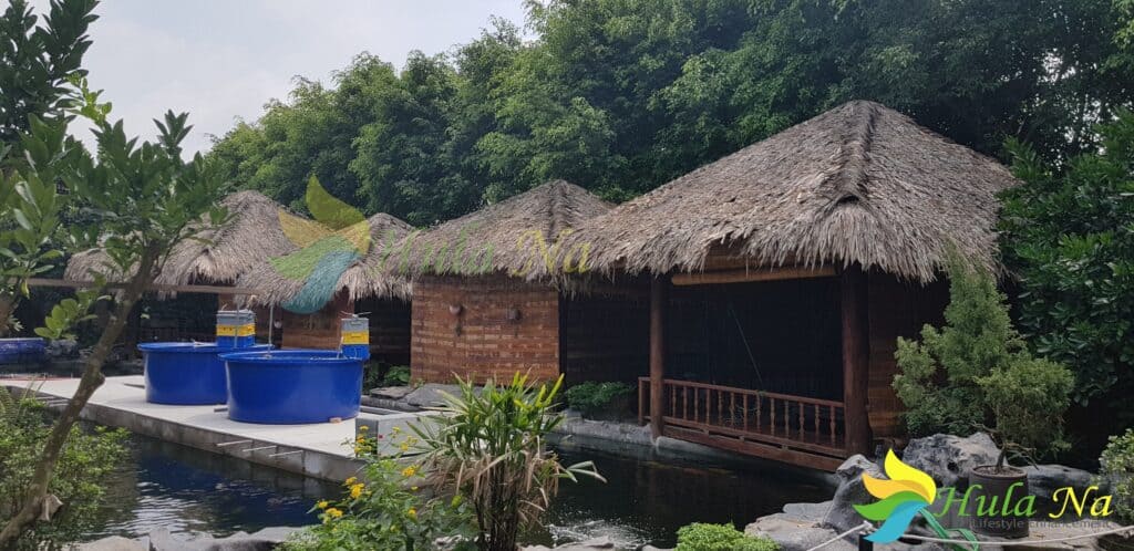 lợp mái lá nhân tạo