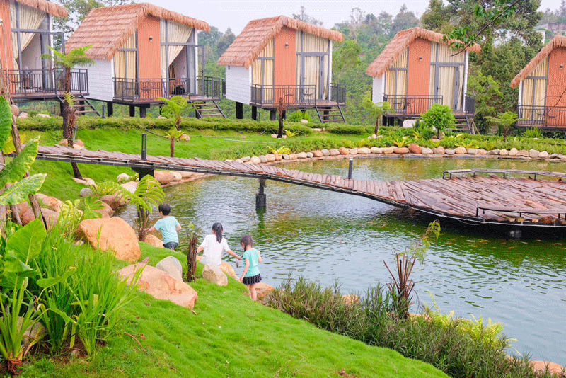 Bungalow lợp rơm nhân tạo