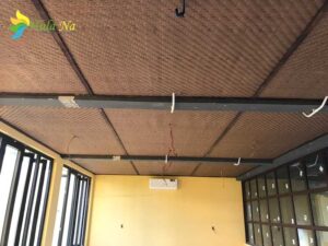 Cót tre nhân tạo làm trần trang trí