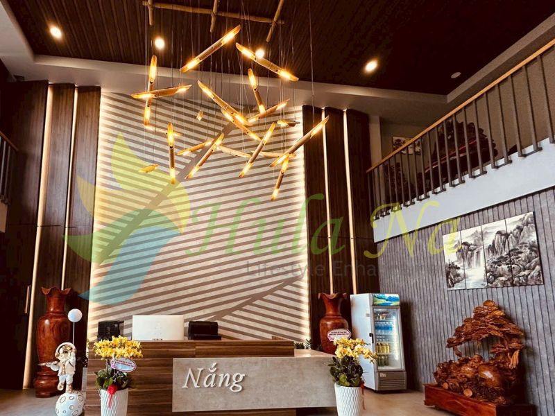 Ống tre trúc nhân tạo làm hệ đèn dây